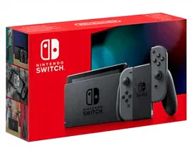 Nintendo Switch Grey (Серая) Rev.2 увелич. аккум. БУ + Чехол + Стекло