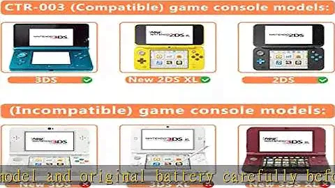Pickle Power 3DS Battery, 1350mAh CTR-003 CTR003 Battery for Nintendo 3DS, 2DS XL, 2DS Game Console
