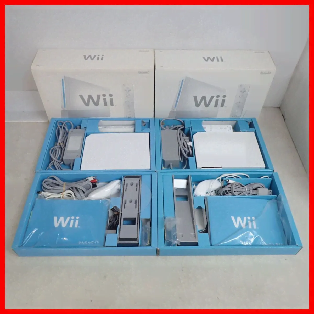 Wii само устройство г‚·гѓ­/ чёрный RVL-001(JPN) 15 шт. собрал большое количество комплект Nintendo Nintendo ящик прилагается [ BB-3