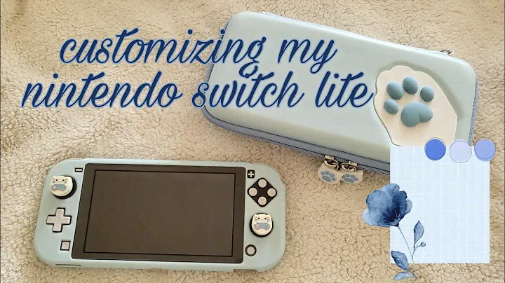 nintendo switch lite customization | blue theme 💙
