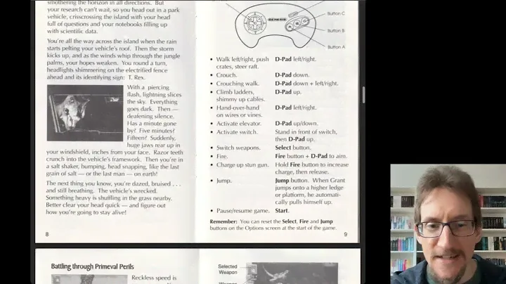 Let's Play Jurassic Park (1993, Genesis/Switch) - Part 8 (Intermission) - Ad and Manual