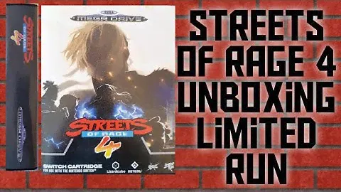 Streets Of Rage 4 Unboxing Nintendo Switch Limited Run