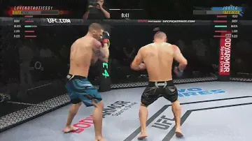 UFC 4 - Switch Stance Spinning Back Kick into Flying Double Knee KO