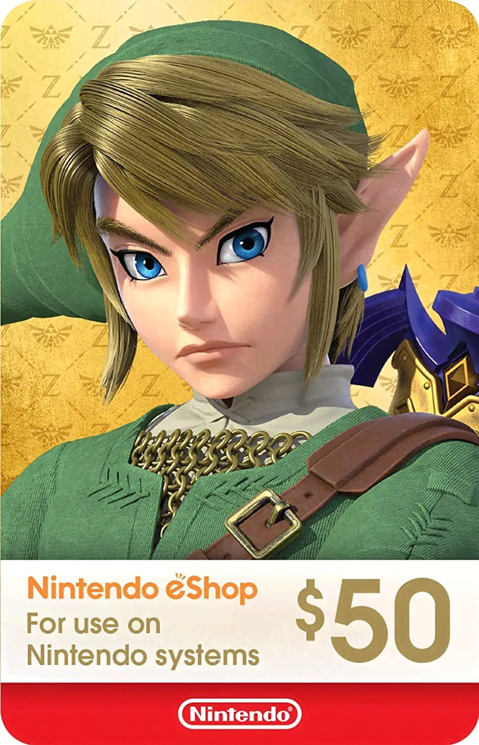 Пополнение счета Nintendo eShop (50 USD, Цифровой код в конверте)-0