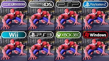 Spider Man 3 | GBA vs DS vs PSP vs PS2 vs Wii vs PS3 vs Xbox 360 vs PC | Graphics Comparison