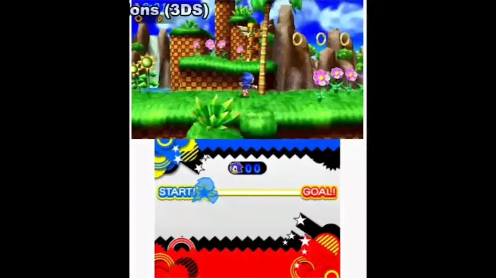 Sonic Generations (3DS) Game Over Screen