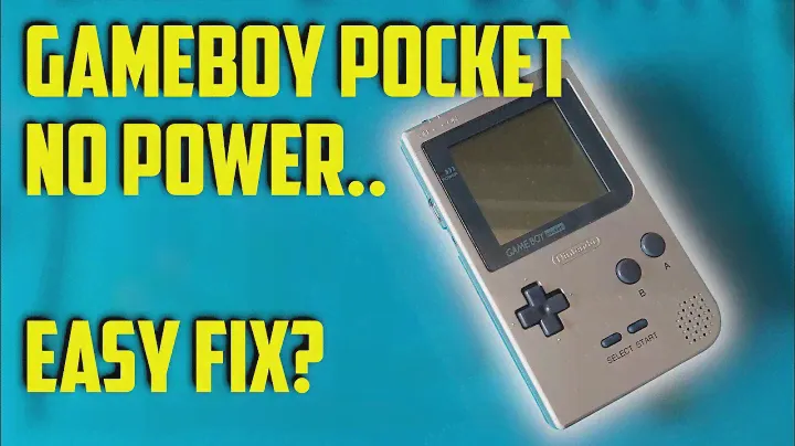 Trying to fix a Nintendo Gameboy Pocket which does not turn on, has no power!