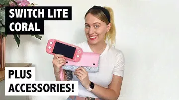 Nintendo Switch Lite Coral + Travel Carry Case/Storage Bag