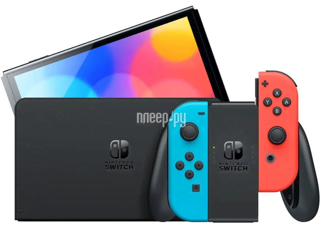 Игровая приставка Nintendo Switch Oled Neon Red-Blue-0