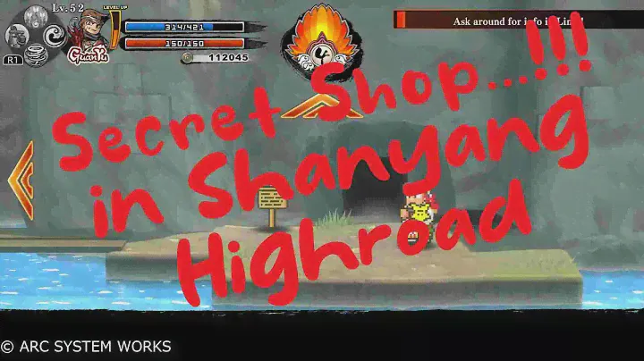 How to open Secret shop@Shanyang Highroad, River City Saga : Three Kingdoms