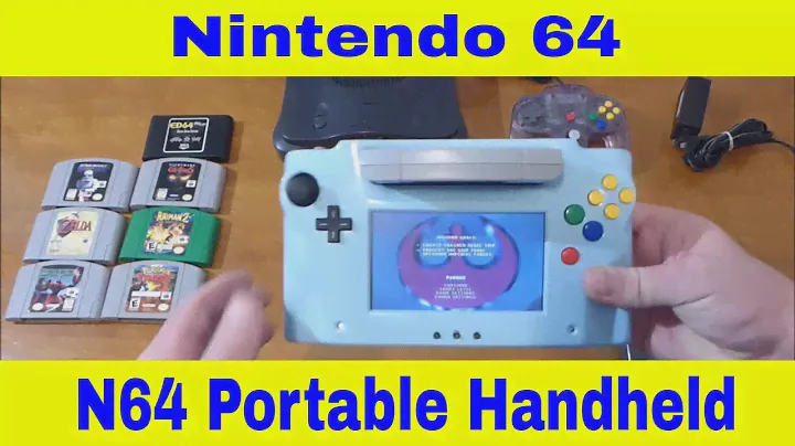 Обзор моей самодельной портативной консоль Nintendo 64 N64 (Как я её делал)